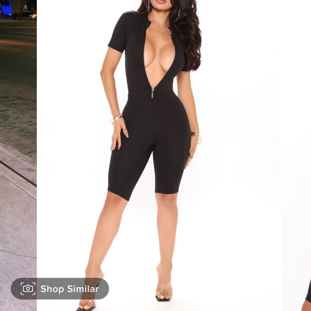 Fashion Nova Black Romper